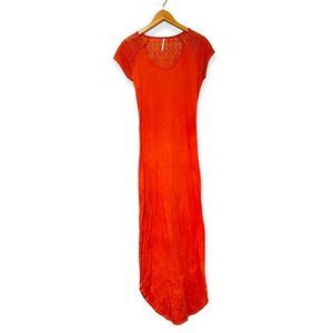 Free People crochet back jersey knit maxi dress Size Medium